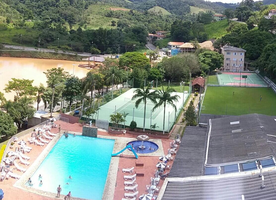 Flat Cavalinho Branco - Vista Do Lago E Piscina Aquecida Águas de Lindóia Dış mekan fotoğraf
